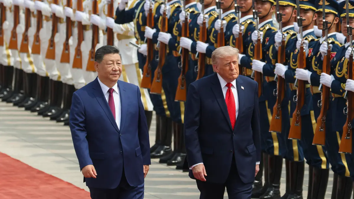 Xi Jinping e Donald Trump nel maggio 2026 - Foto Ansa © www.giornaledibrescia.it