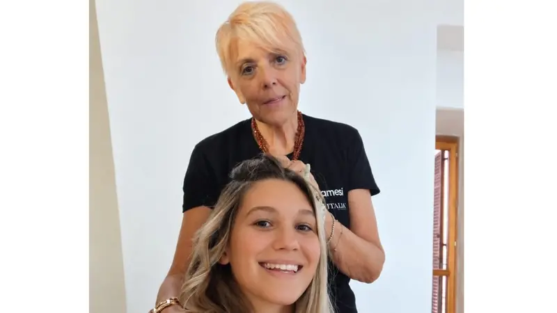 Piera Filippini con la vincitrice Sarah Rizea