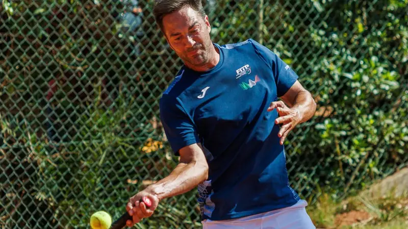Il tennista bresciano Marco Pedrini - © www.giornaledibrescia.it
