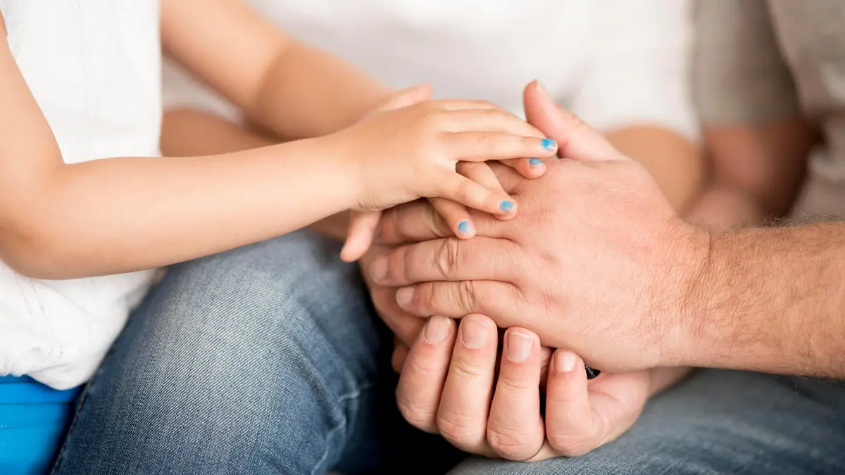 Una padre con la figlia