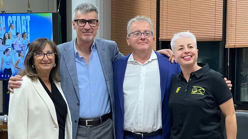 Da sinistra: Gaglione, Biasin, Nassini e Favero alla presentazione del Torbole Casaglia - © www.giornaledibrescia.it