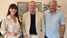 Del Medico, il sindaco Zuliani e Recalcati - © www.giornaledibrescia.it