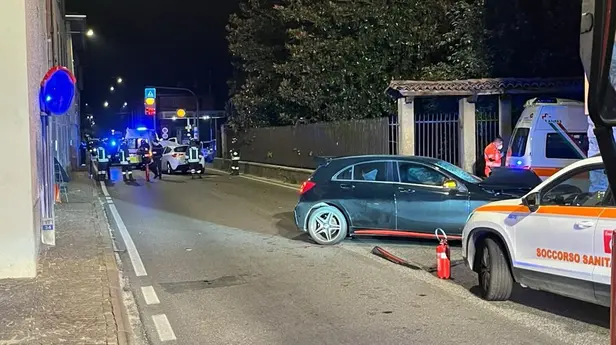 La scena dell'incidente
