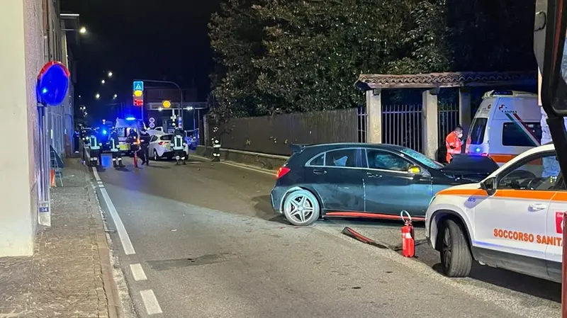 La scena dell'incidente