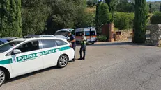 La Polizia locale e i soccorsi sul luogo dell'incidente