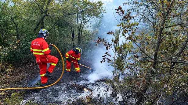 L'incendio a Botticino