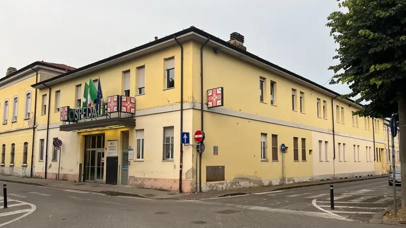 L'ingresso dell'ospedale di Orzinuovi