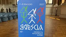 Il logo per l'Adunata degli alpini 2027 a Brescia