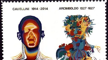 Un francobollo «autoprodotto» da Cavellini