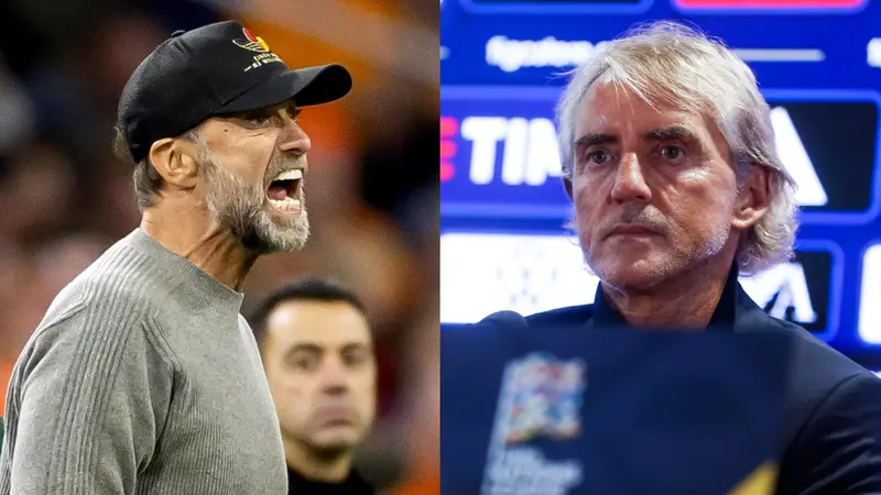 Jurgen Klopp e Roberto Mancini