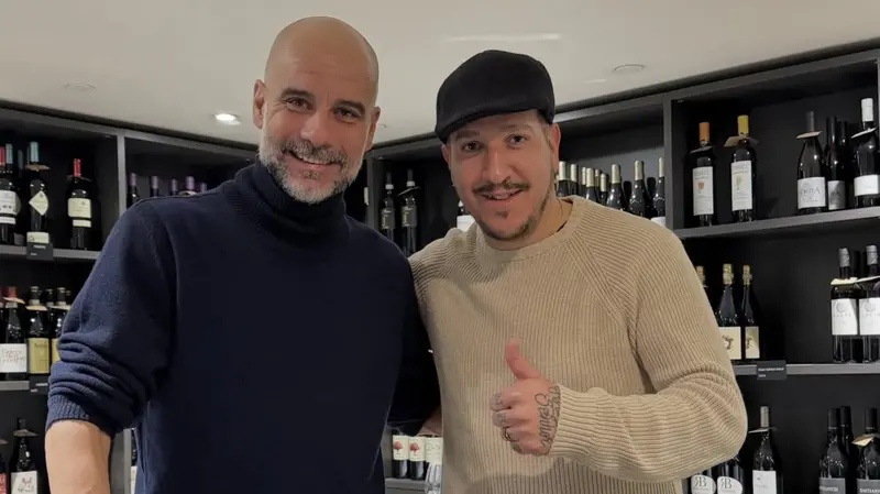 Sodinha e Guardiola: si sono incontrati a Brescia