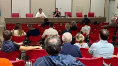 Un momento dell'assemblea a Palazzo Todeschini