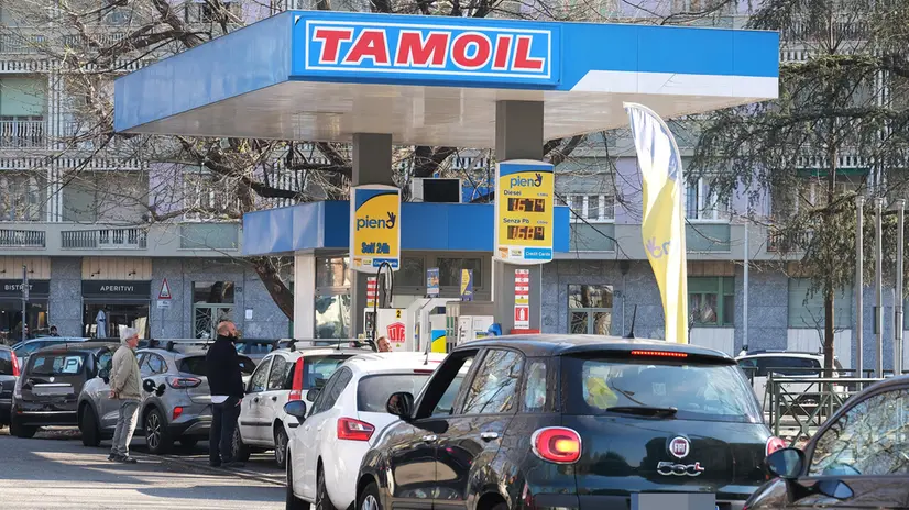 Un distributore di benzina Tamoil