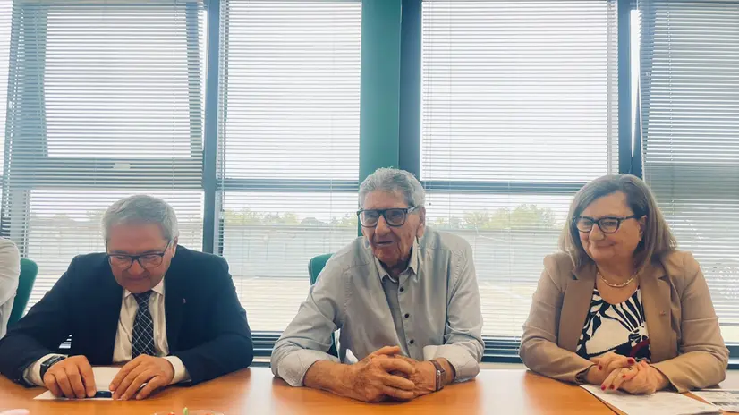 Da sinistra Sergio Piardi, Antonio Petrogalli e Giuseppina Mussetola