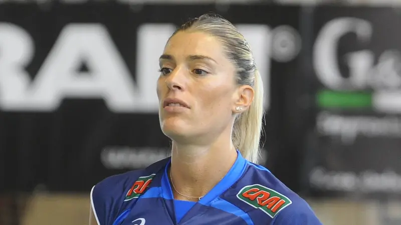 Francesca Piccinini con la maglia della Nazionale - Foto Ansa © www.giornaledibrescia.it