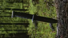 Un coltello militare dello stesso tipo di quello utilizzato per il sequestro