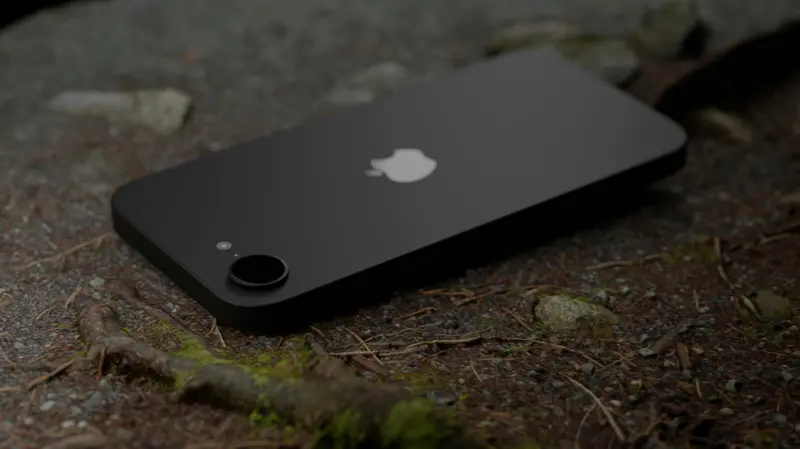 Un iPhone a terra