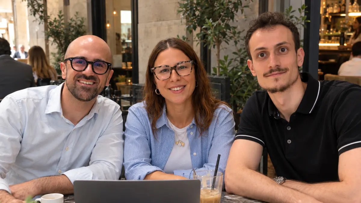 I fondatori Matteo Dusi, Andrea Porta e Daniele Lax