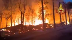 L'incendio nel camping di Peschiera