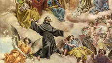 L'ascesa di San Francesco in cielo, chiesa francescana di Rabat, Malta