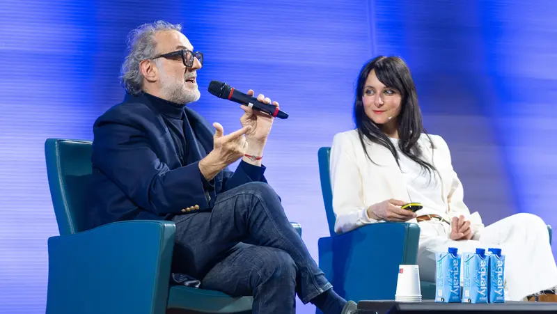 Massimo Bottura e Annalisa Cavaleri allo Iulm