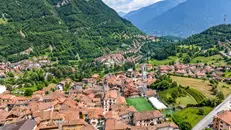 Una panoramica di Angolo Terme