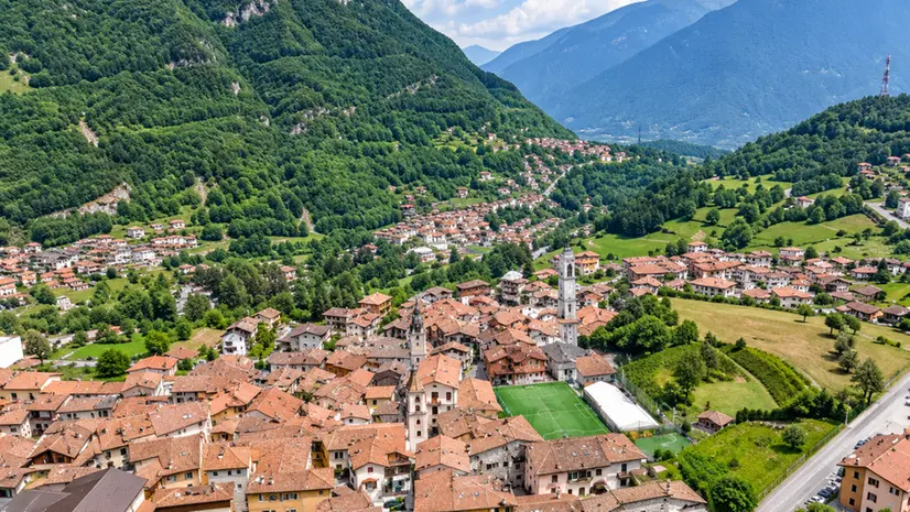 Una panoramica di Angolo Terme