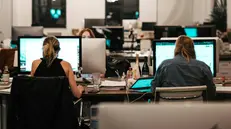 Dipendenti in un ufficio