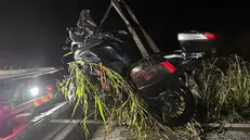 La moto uscita di strada