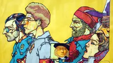 Corteo a Bologna, una delle opere in mostra al Maxxi di Roma