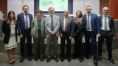 Da sinistra Bragoli, Marseguerra, Ponti, Meroni, Bartolini, De Miranda, Fedreghini e Foresti - © www.giornaledibrescia.it