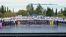 Il mondo del Brescia Calcio femminile sul palco del Vittoriale - Foto Antonio Valente