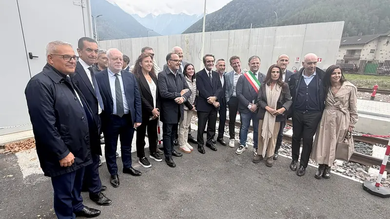Il presidente della Regione Attilio Fontana a Edolo