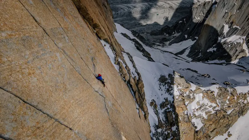 Stefano Ragazzo sulla Trango Tower