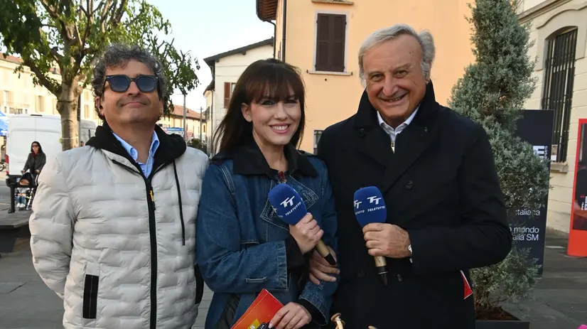 I tre conduttori di «In piazza con noi» © www.giornaledibrescia.it
