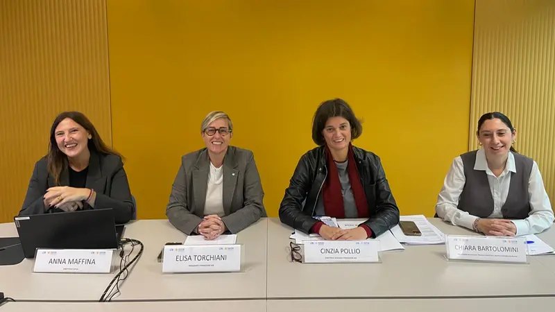 Le protagoniste, da sinistra Maffina, Torchiani, Pollio e Bartolomini