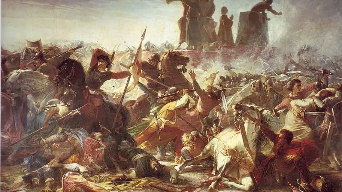 La battaglia di Legnano in un dipinto di Amos Cassioli