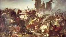 La battaglia di Legnano in un dipinto di Amos Cassioli