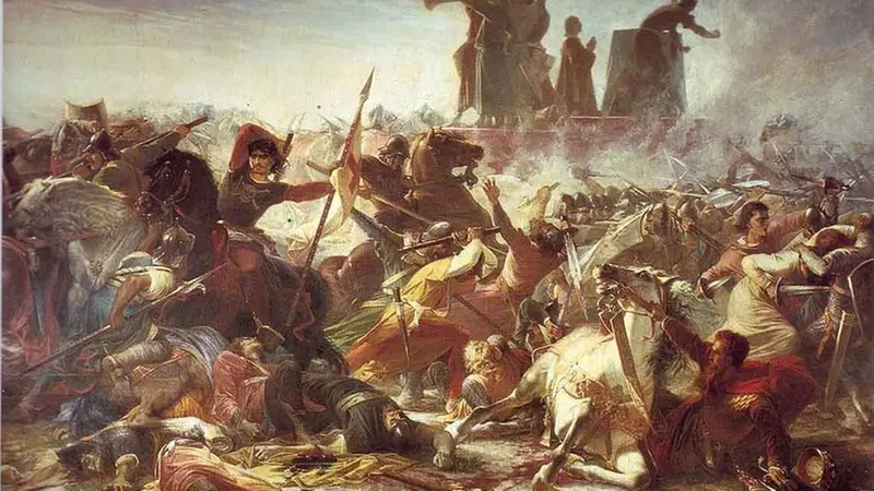La battaglia di Legnano in un dipinto di Amos Cassioli