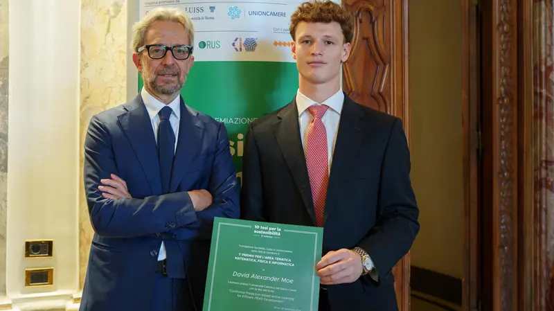 Un momento della premiazione alla Luiss