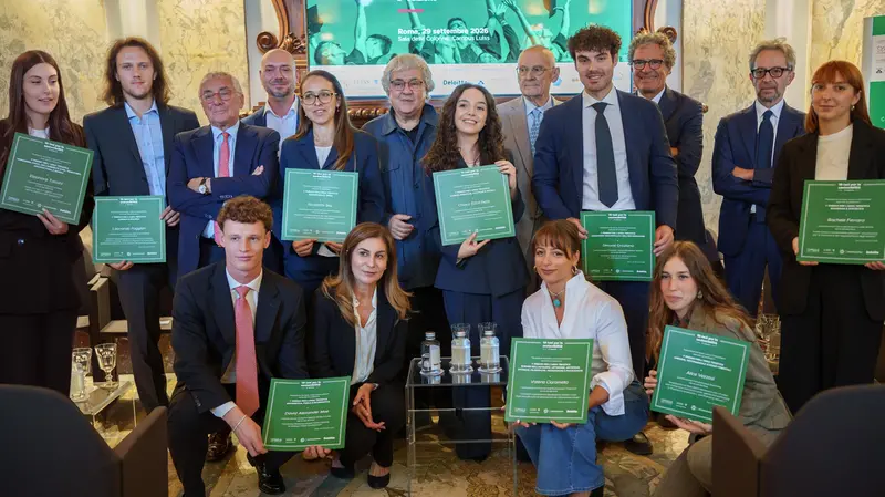 I premiati con le proprie tesi di laurea