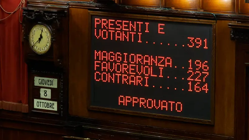 L'ok della Camera alla legge elettorale con 227 sì - Foto Ansa © www.giornaledibrescia.it