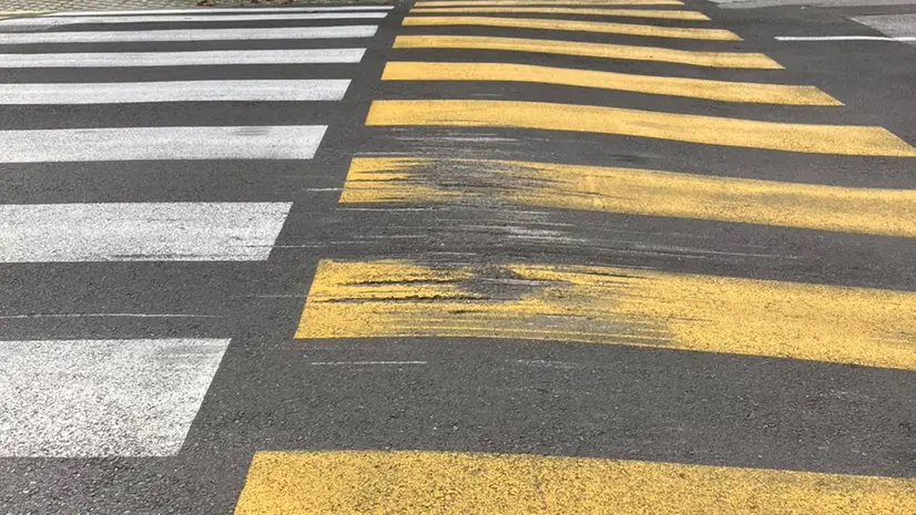 Rilevato un dislivello di tre centimetri