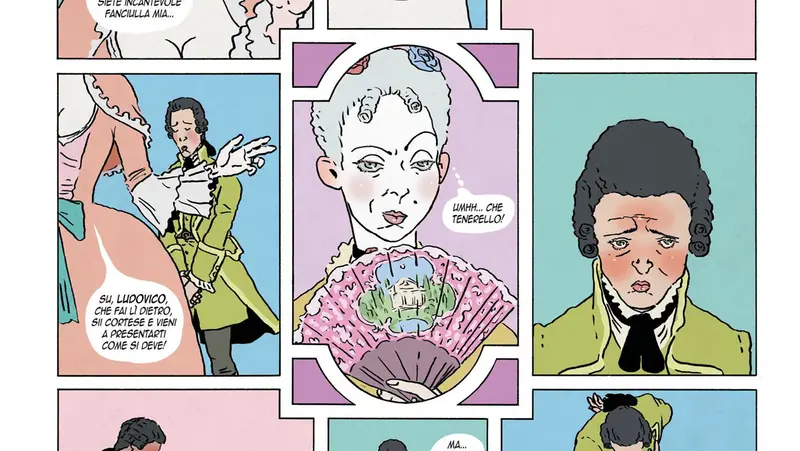 Una tavola del nuovo romanzo a fumetti di Marco Galli