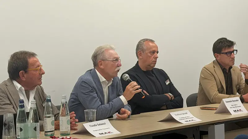 Da sinistra Claudio Galeazzi, Gualtiero Cervati, Emanuele Roncadori e Guglielmo Bertolinelli