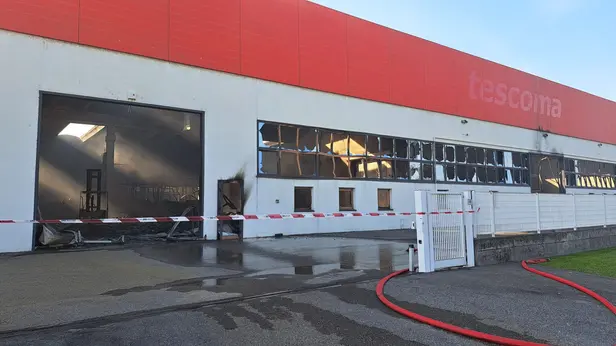 La Tescoma dopo l'incendio - © www.giornaledibrescia.it