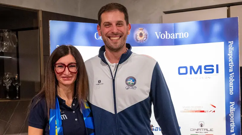 La presidente Magri con il coach Signorelli - Foto Thea Pasini