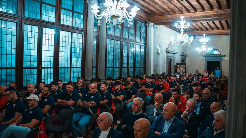 Ospiti e giocatori del Rovato presenti alla presentazione ufficiale