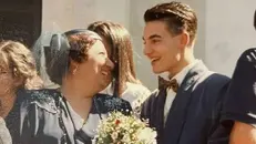 Olga Granà con il figlio Giuseppe Delmonte