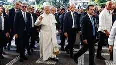 Il papa all'ospedale Gemelli - Foto Ansa © www.giornaledibrescia.it